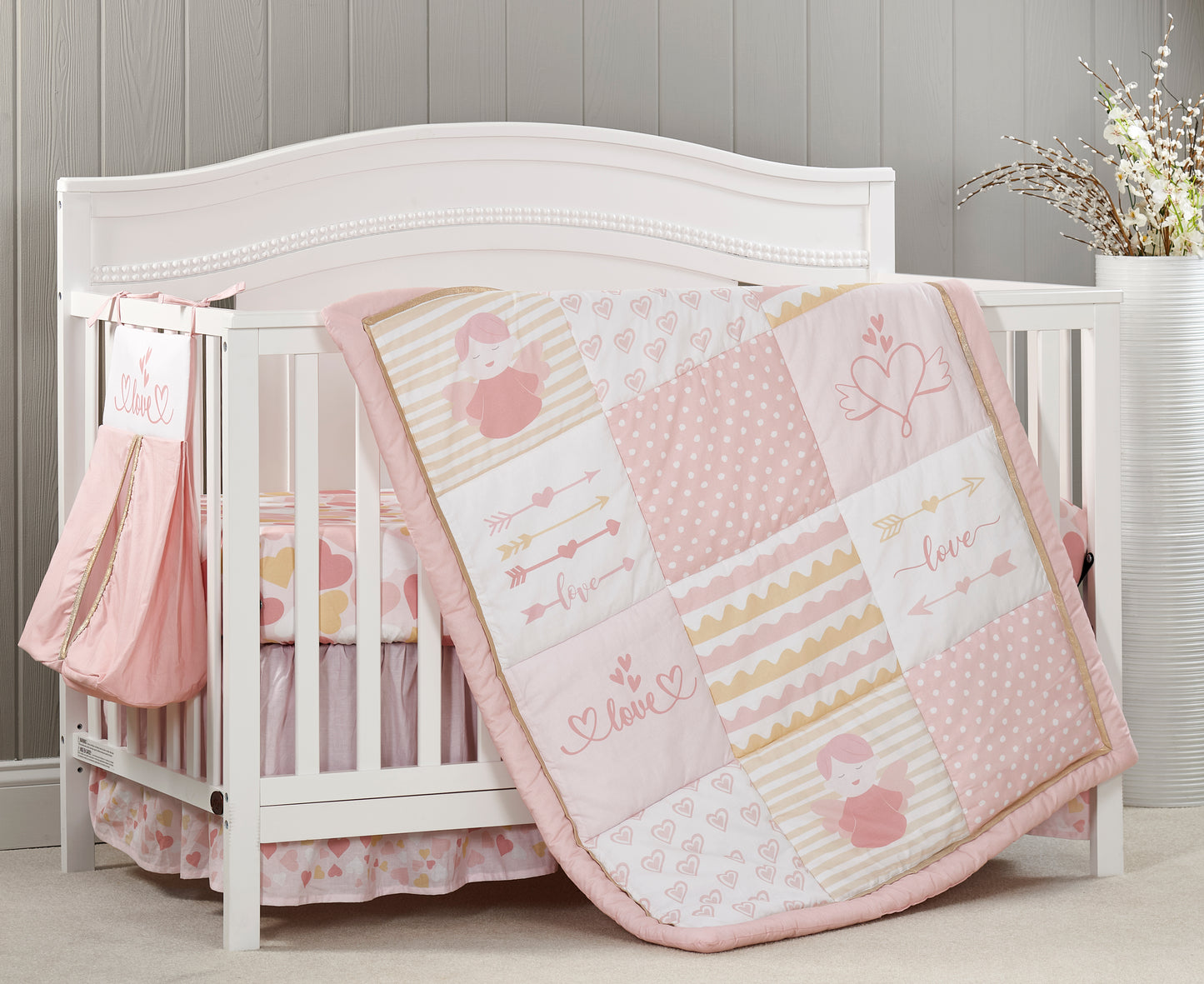 Baby Love 4 pc Baby Crib Nursery Bedding Set