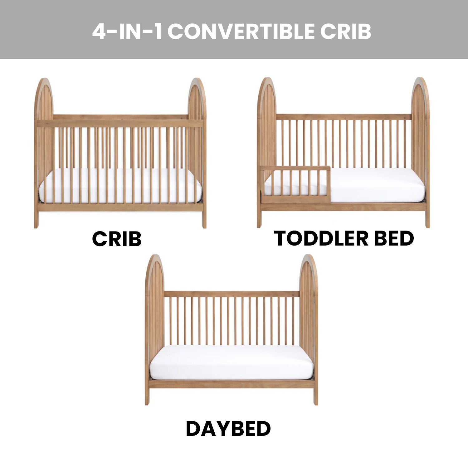 Everlee Island Convertible Crib