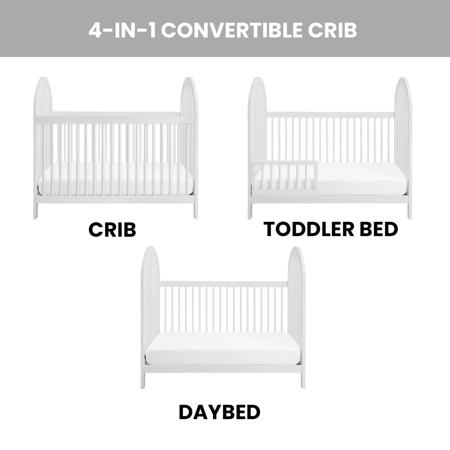 Everlee Island Convertible Crib