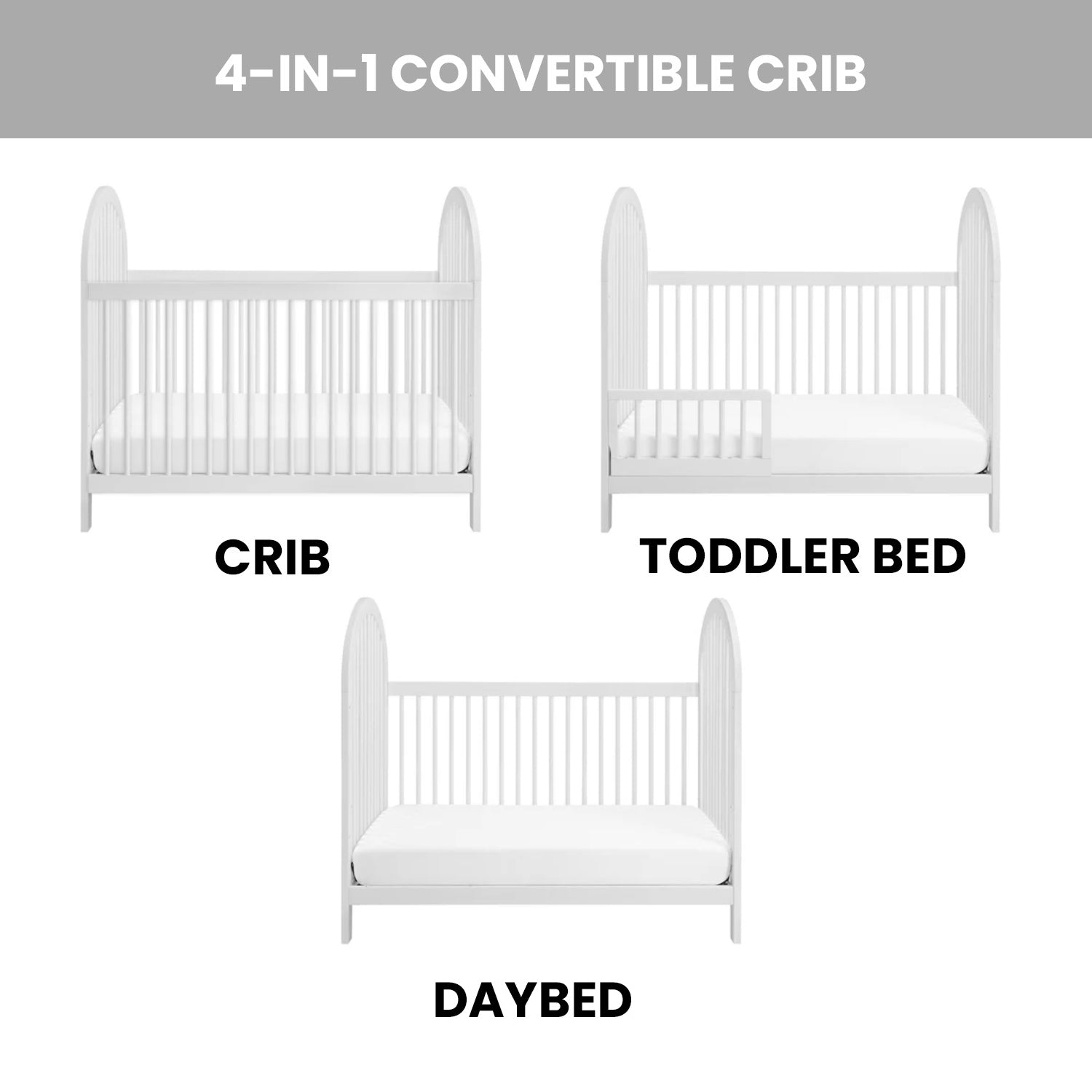 Everlee Island Convertible Crib