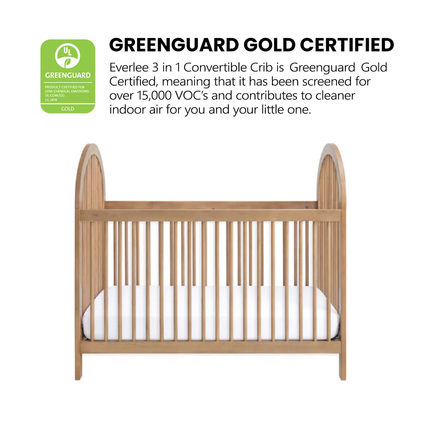 Everlee 3 in 1 Convertible Crib